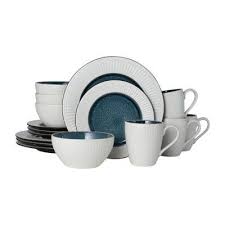 Pfaltzgraff Everyday Sheridan 16 Pc Dinnerware Set Color Blue Jcpenney Dinnerware Set Pfaltzgraff Dinnerware