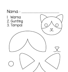 Lembaran mewarna kreativiti dan estetika. Lembaran Kerja Aktiviti Gunting Dan Tampal