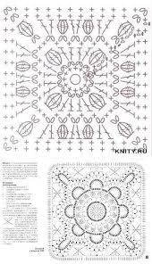 Crochet Patterns Diagram Very Beautiful Squares Schemes
