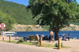 Reach san martín de los andes by flying to san carlos de bariloche and then renting a car or taking a bus. Downtown Beach San Martin De Los Andes