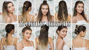 10 Easy Heatless Back To School Hairstyles Youtube In 2020 Hairstyles For School Hair Styles School Hairstyles For Teens