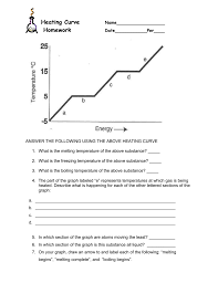 Rs Heating Heating And Cooling Curves Worksheet