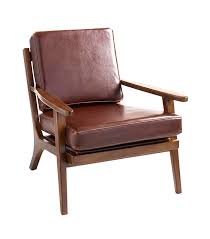 Cost Plus World Market Whiskey Bi Cast Leather Xander Armchair Leather Chairs Bedroom Leather Chair Armchair