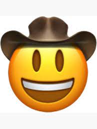Cowboy Emoji Sticker By Alexa Souto In 2021 Cowboy Emoji Emoji Stickers Emoji Apple