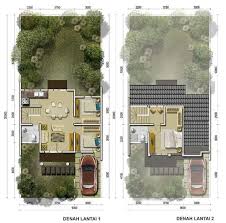 Desain rumah 3 lantai ini terdiri dari 5 kamar. Lingkar Warna 4 Denah Rumah Minimalis Ukuran 9x20 Meter 3 Kamar Tidur 2 Lantai Tampak Depan