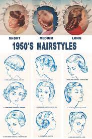 Separate the curls and accessorize with a chiffon head wrap! 1950s Hairstyles Chart For Your Hair Length Glamour Daze