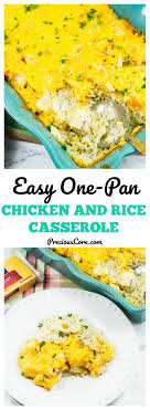 I used coconut oil instead of butter and used mozzarella. Baked Chicken And Rice Casserole Giveaway Precious Core