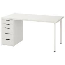 Linnmon Alex Bord Vit 150x75 Cm Ikea Ikea Wall Shelf Unit Drawer Unit