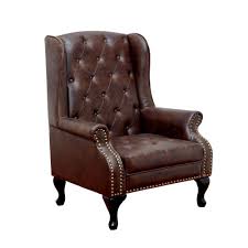 Safe trading arm chair on leading b2b platform. Williams Import Vaugh Traditional Style Rustic Brown Accent Chair Cm Ac6801br The Home Depot