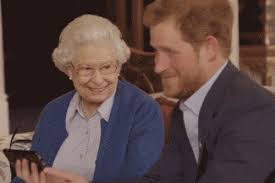 Image result for her majesty the queen laughing gif
