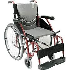 Karman 25 Lbs Ergonomic Wheelchair With Removable Footrest 16 Inch Silver Manual Wheelchair Wheelchair Electric Wheelchair
