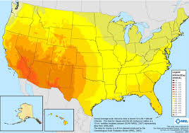 Solar Sun Hours Map Solar Insolation Radiation