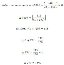 Comment Calculer Le Taux De Rentabilite Interne D Un Investissement Definition Exemple Finance De Marche