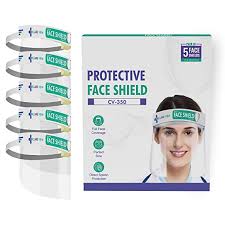 Check spelling or type a new query. Care View Cv 350 Pack Of 5 Full Coverage Anti Splash Face Shield Mask With Face Protective Visor For Eye And Head Protection Transparent Reusable Anti Scratch Anti Smog Shields