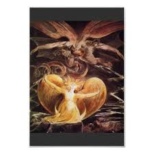 The Great Red Dragon The Woman Clothed In Sun The Great Red Dragon And The Woman Clothed Poster Zazzle Com With Images William Blake Art