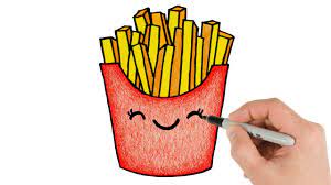 Potato vegetable on white surface. How To Draw French Fries Cute And Easy Drawing For Beginners Youtube