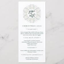Peace On Earth Christmas Dinner Menu Zazzle Com Christmas Dinner Menu Christmas Dinner Party Stationery