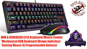Redragon S113 Keyboard Mouse Combo Giveaway Keyboard Combo Mouse