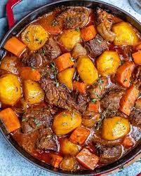 If you're using a skillet, get it hot. Easy Homemade Beef Stew Healthy Fitness Meals