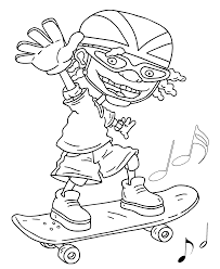 Regina reggie rocket coloring page from rocket power category. 27 Ide Rocket Power Coloring Pages