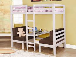 Both bunk beds have panelled head and. Bunk Bed With Double Sofa Bed Underneath Convertible Loft Bed Loft Bunk Beds Kids Loft