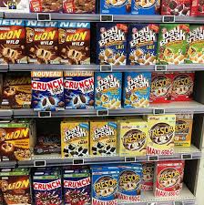 Cereal Display In France Types Of Cereal European Cuisine Breakfast Cereal