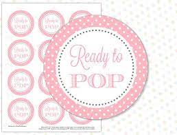 Ready To Pop Sticker Pink Instant Download Ready To Pop Tags Ready To Pop Printable Ready To Pop Baby Pop Baby Showers Baby Shower Favors Ready To Pop