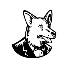 Pembroke Welsh Corgi Wearing Tuxedo Woodcut On Behance Tuxedo cats are those awesome felines who have stark black and white markings resembling men's formal wear. behance