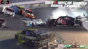 Joey logano and harrison burton will lead the nascar cup and xfinity series fields to green at martinsville, respectively. 2020 Nascar Xfinity Series Crashes Darlington Atlanta Youtube