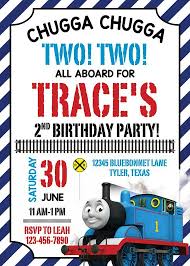 Thomas Birthday Invitation Train Birthday Thomas And Friends Etsy Boy Birthday Invitations Train Birthday Thomas Birthday