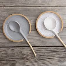 This ceramic handmade slotted spoon is wonderful for straining a teabag or lifting olives out of juice. Ceramic Spoon Rest Home Decor Handmade Spoon Holder Etsy Ceramic Spoon Rest Spoon Rest Pottery Ceramic Spoons