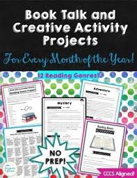 Book Report And Creative Activity Projects Printable And Digital Version Book Report Genre Study Book Projects Middle School