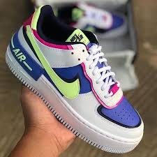 Nike Air Force 1 Shadow White Sapphire Barely Volt Shoes Online Head In 2020 Nike Fashion Shoes Nike Shoes Air Force Blue Sneakers