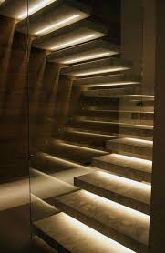 A modern twist on bright landscape lighting illuminates the stairs leading to an outdoor second level, adding style and. 20 Futuristic Lighting Ideas To Install Luminous Lights For Stairways Stairs Design Modern Contemporary Stairs Staircase Lighting Ideas