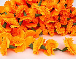 We use local farms with a mix of wild flowers, greens, and specialty blooms. 5 Feet Long Strands Marigold Garlands Flower Garland Indian Wedding Flowers Diwali Marigold Set Of 5 Party Decor Wedding Deepavali Buy Online In South Africa At Desertcart 47818629