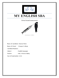 My English Sba Pdf Adolescence Drug Rehabilitation