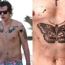 You can get a butterfly tattoo at any local tattoo artist shop. Harry Styles Gets Huge Transgender Butterfly Tattoo As 1d Blasted For Promoting Tatts To Kids 9celebrity