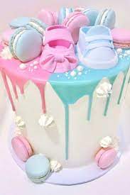 Gender Reveal Cake Kuchen Fur Babyparty Zur Geburt Junge Essen Fur Babyparty