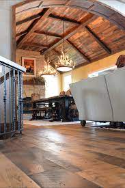 Barrel Ceiling With Rustic Faux Wood Beams Faux Wood Beams Wood Beams Faux Wood