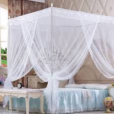 Aliexpress Com Buy 3 Door 4 Corner Post Bed Canopy Mosquito Net Full Queen King Size Netting Bedding From Reliable Net Ap Bed Curtains Princess Bed Bed Gifts