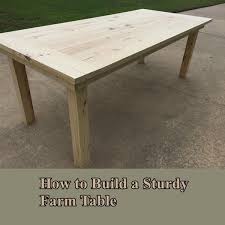 How To Build A Sturdy Farm Table Diy Project Frugal Homesteading The Homestead Survival Diy Farm Table Build A Farmhouse Table Farmhouse Table Plans