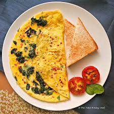 Sprinkle with the remaining cheese and parsley, then serve. Spinach Omelette The Take It Easy Chef
