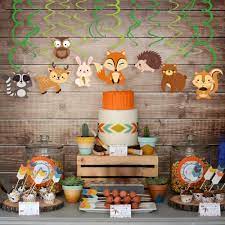 Celebrate this milestone event with woodland baby shower party supplies. Buy Kristin Paradise 30ct Woodland Animals Hanging Swirl Decorations Forest Friends Birthday Party Supplies For Boy Girl Kids Woodland Creatures Baby Shower Theme Decor 1st First Bday Favors Online In Turkey B07qyqvdkq