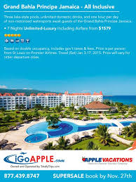 Totallytrips Travel Agency All Inclusive Vacation Packages Funjet Vacations Jamaica All Inclusive