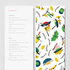 New Branding For Kimski By Franklyn Bp O Logo Restaurant Menu Design Restaurant Menu Design