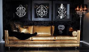 Black And Gold Couch Nice Gold Sofa Against Black Wall Gold Couch Living Room Decor Pillows Pillow Decorative Bedroom