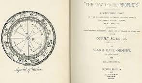 Ormsby Law and the Prophets 1900 MEDICAL ASTROLOGY esoteric occult  philosophy