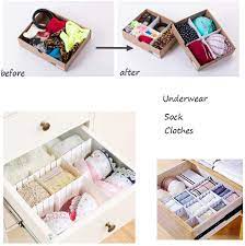Store underwear in pvc pipes. Amazon Com 12pcs Diy Plastic Grid Drawer Dividers White Adjustable Sock Underwear Dresser Drawer Organizers Divider For Stationary Storage Home Improvement
