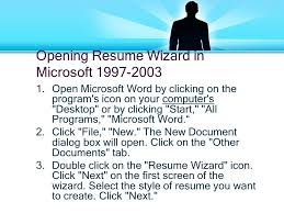 As you enter the pages of the first story, join harry as you discover the wizarding world together. Using Microsoft Word To Create A Resume Opening Resume Wizard In Microsoft Word Open Microsoft Word By Clicking On The Program S Icon On Your Ppt Download