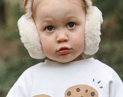 Children's Chestnut Teddy Bear Ear Muffs